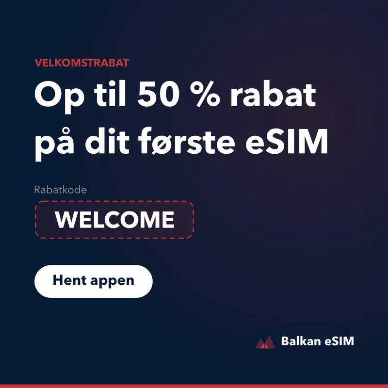 Balkan eSIM-rabatkode — op til 50 % på dit første abonnement
