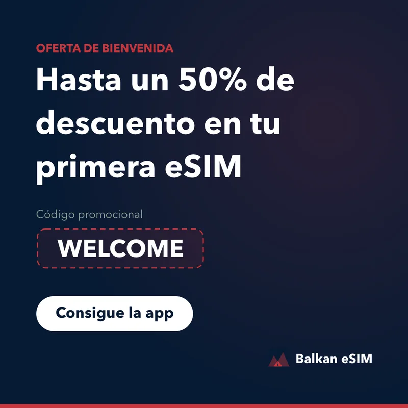 Código promocional Balkan eSIM: hasta un 50% en tu primer plan
