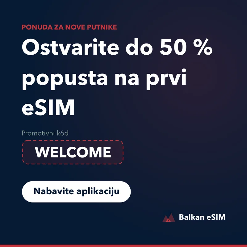 Balkan eSIM promotivni kôd — do 50 % na prvi paket