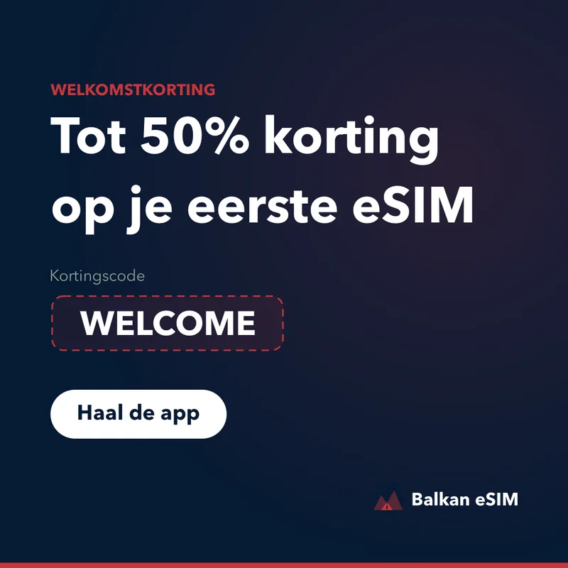 Balkan eSIM-kortingscode — tot 50% op je eerste bundel