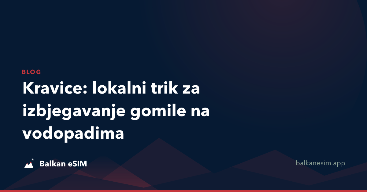 Kravice: lokalni trik za izbjegavanje gomile na vodopadima