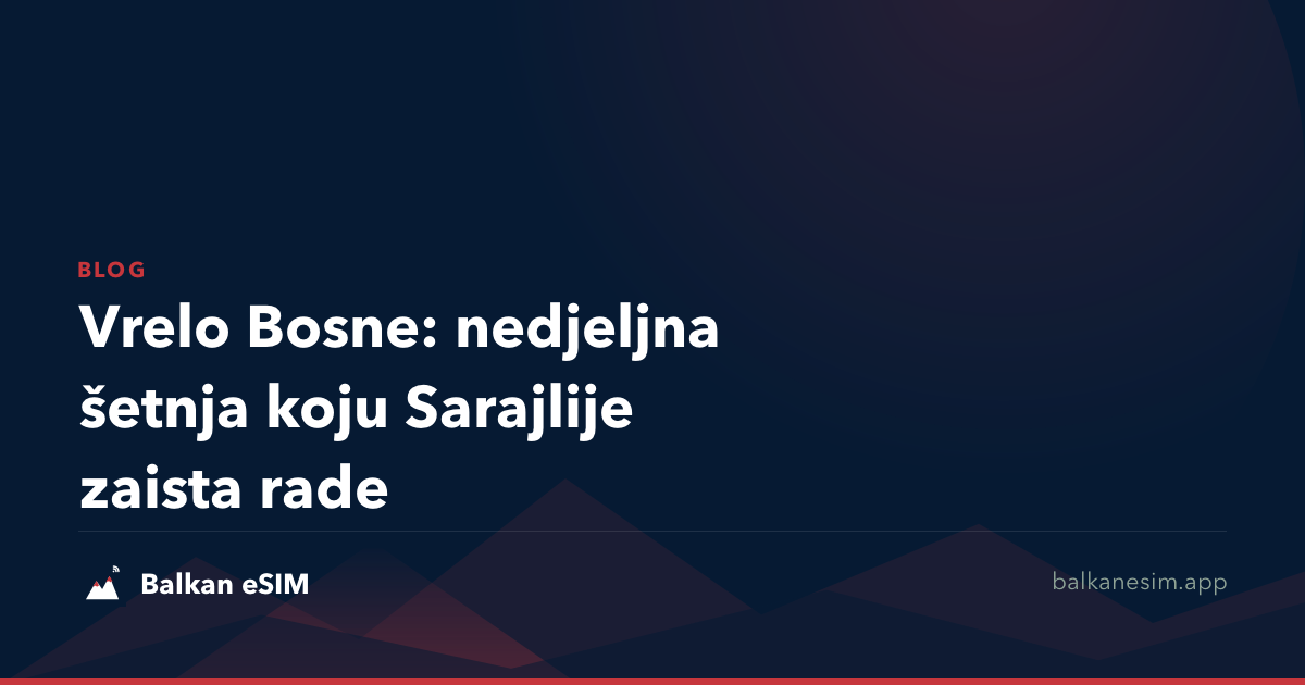 Vrelo Bosne: nedjeljna šetnja koju Sarajlije zaista rade