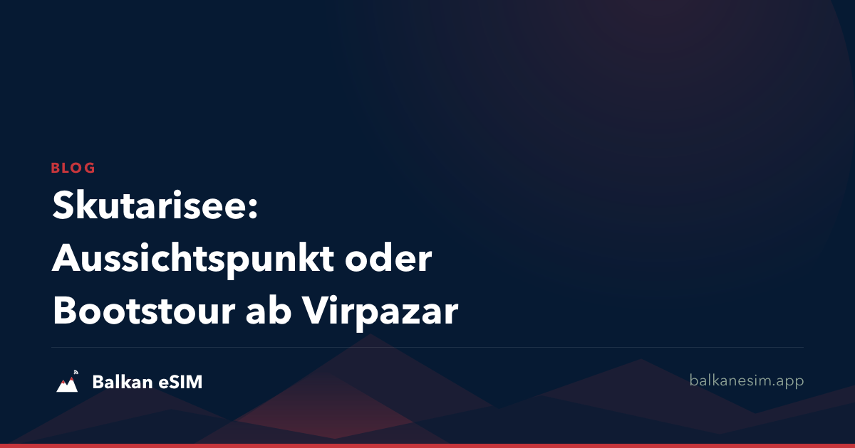 Skutarisee: Aussichtspunkt oder Bootstour ab Virpazar