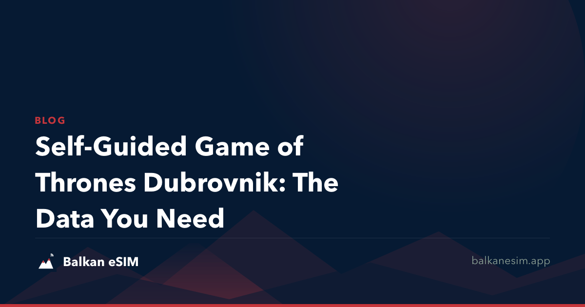 Self-Guided Game of Thrones Dubrovnik: The Data You Need