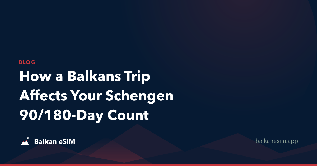 How a Balkans Trip Affects Your Schengen 90/180-Day Count