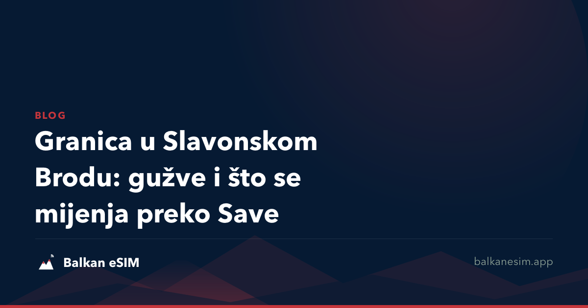 Granica u Slavonskom Brodu: gužve i što se mijenja preko Save