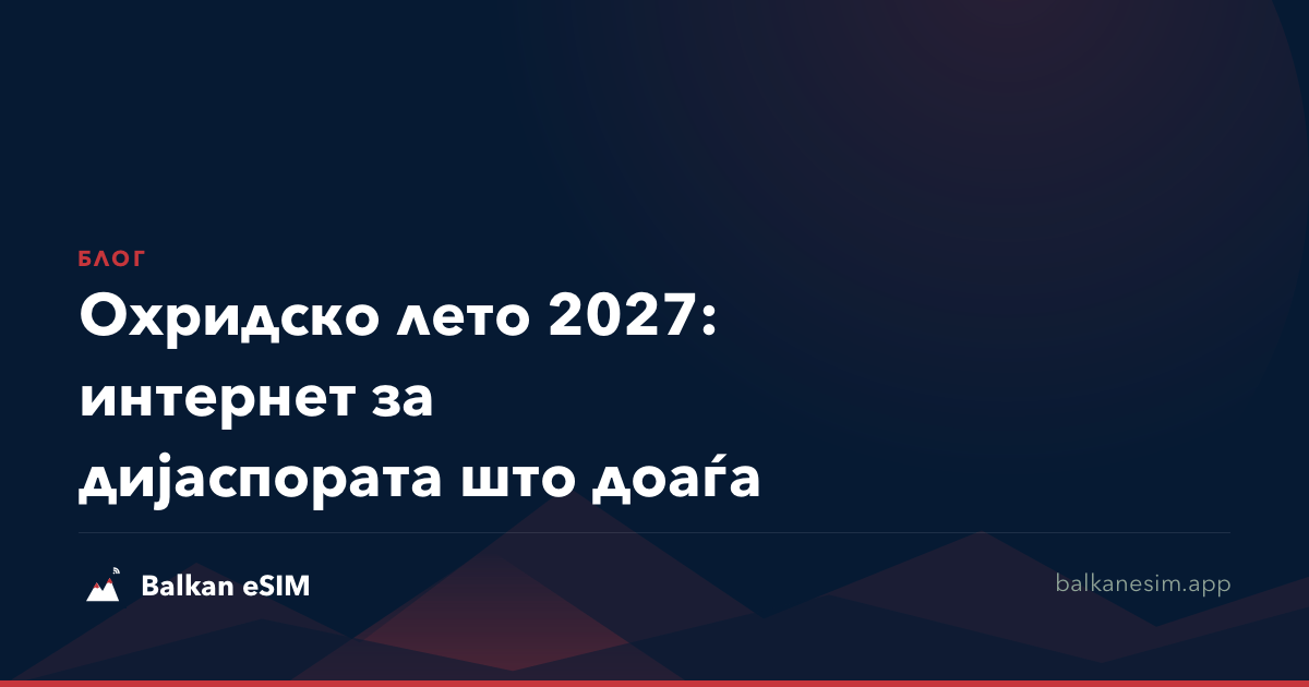Охридско лето 2027: интернет за дијаспората што доаѓа