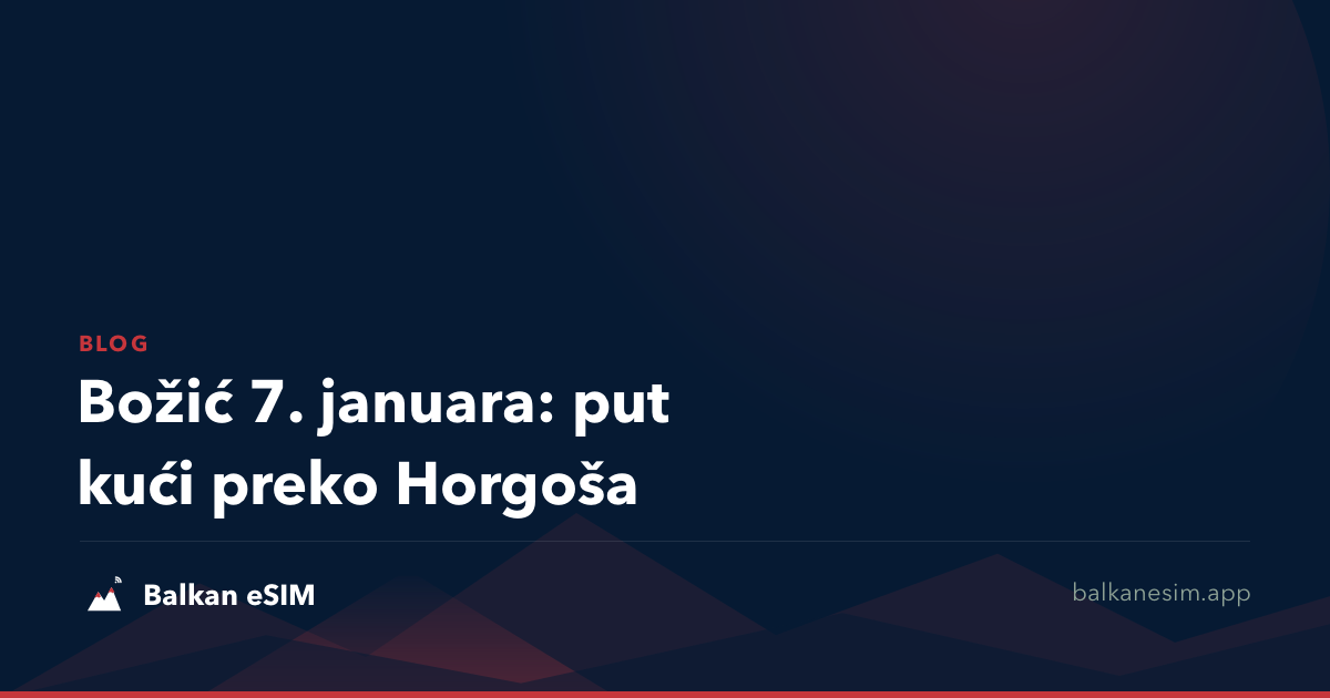 Božić 7. januara: put kući preko Horgoša