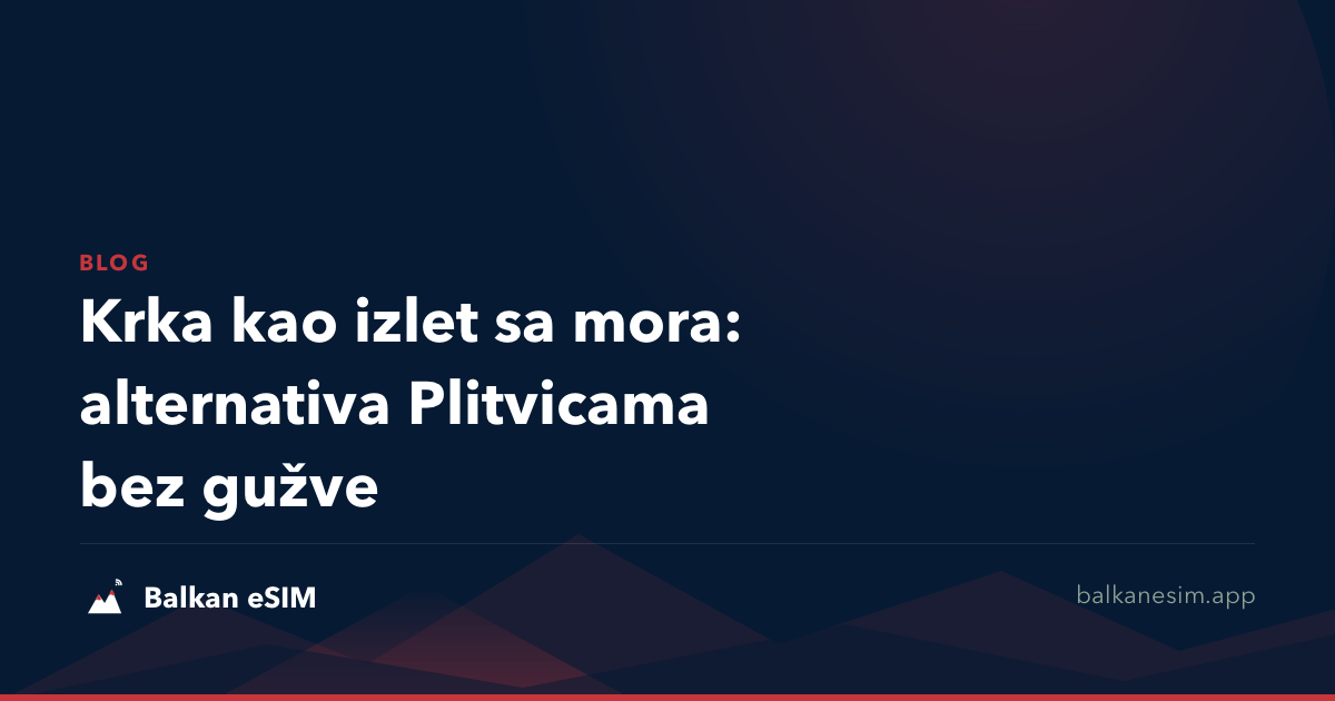 Krka kao izlet sa mora: alternativa Plitvicama bez gužve