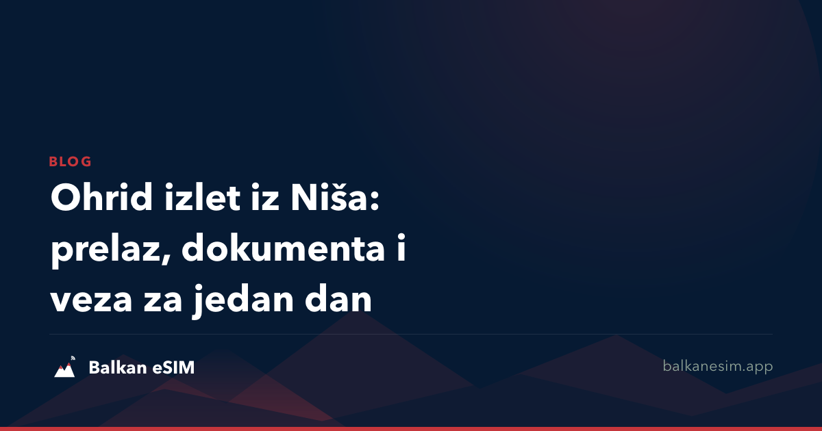 Ohrid izlet iz Niša: prelaz, dokumenta i veza za jedan dan